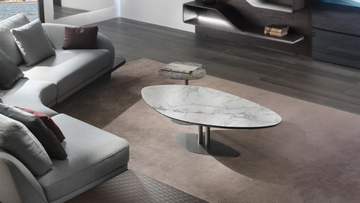SEVENTY - Round glass coffee table for living room by Reflex - view 3