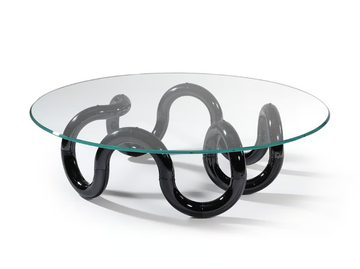 AENIGMA - Round glass coffee table by Reflex - view 2