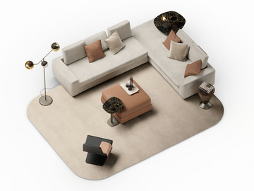 ADONE - Corner modular sofa by Reflex - view 2