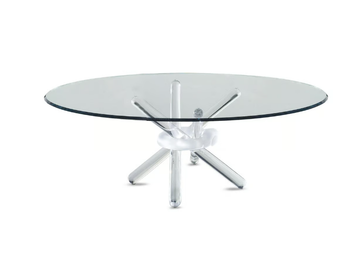 ARLEQUIN - Round glass coffee table for living room by Reflex - view 2