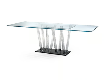 BAMBOO - Glass dining table by Reflex - view 2