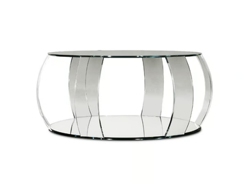 BARRIQUE - Round glass coffee table for living room by Reflex - view 2
