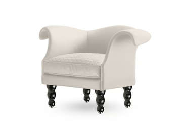 CASANOVA - Upholstered leather armchair with armrests by Reflex - view 2