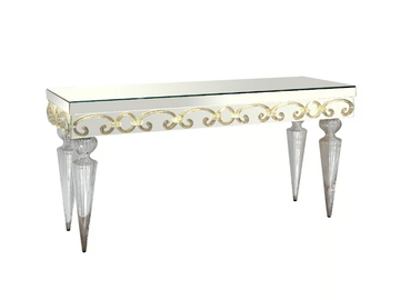 CASANOVA - Rectangular glass console table by Reflex - view 2