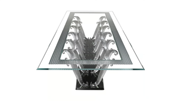 CASANOVA 72 SPECIAL - Rectangular glass dining table by Reflex - view 3