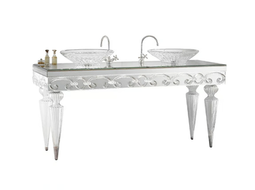 CASANOVA SPA - Floor-standing wood and glass vanity unit by Reflex - view 2