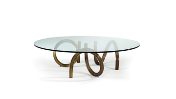 EPSILON - Round glass coffee table by Reflex - view 3