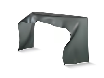 FOULARD - Demilune glass console table by Reflex - view 2