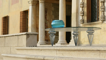 GRAN CANAL - Round glass coffee table by Reflex - view 3