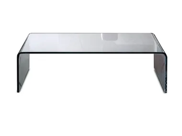 4008 - Rectangular glass coffee table by Reflex - view 2