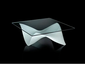 GAUDÌ - Square glass coffee table by Reflex - view 2