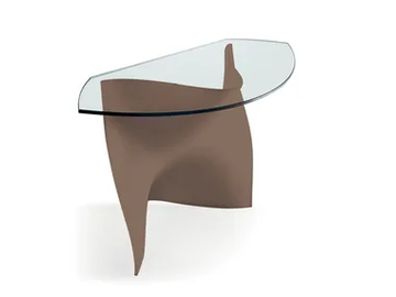 GAUDÌ - Demilune glass console table by Reflex - view 2