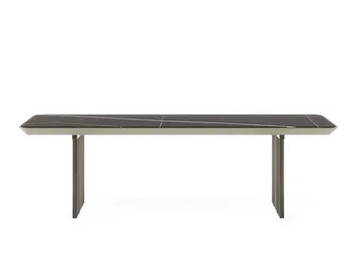 MONOLITE - Bench with glass base and MarmoReflex top by Reflex - view 2