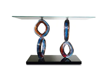 VENEZIA - Rectangular glass console table by Reflex - view 2