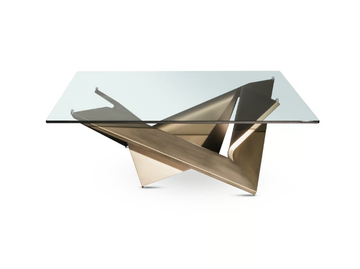 MATHEMATIQUE - Square glass coffee table by Reflex - view 2