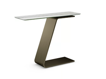 OH - Rectangular glass console table by Reflex - view 2