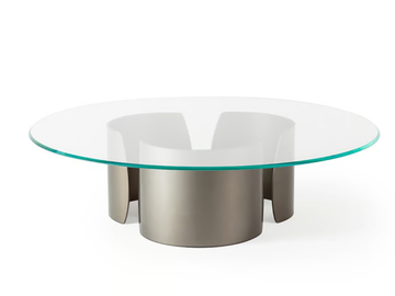 PETALO 40 - Low round glass coffee table by Reflex - view 2