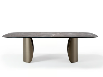 PETALO 72 - Oval glass dining table by Reflex - view 2