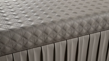 SAN MARCO - Upholstered storage leather bench by Reflex - view 3