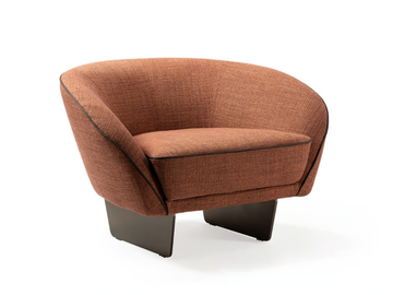 SEGNO - Fabric armchair with armrests by Reflex - view 2