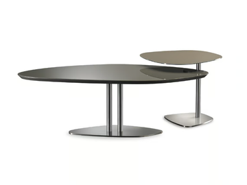 SEVENTY - Round glass coffee table for living room by Reflex - view 2
