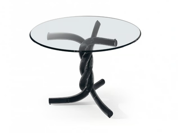 TORSADES - Round glass dining table by Reflex - view 2