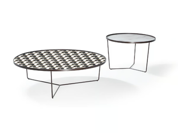 ZENO - Round glass coffee table by Reflex - view 2