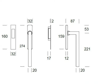 GENEVE - Stainless steel pull handle by Reguitti - view 3