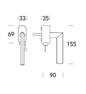 IXIA - DK window handle with lock by Reguitti - view 3