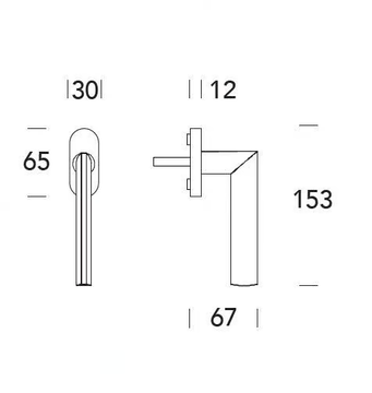 IXIA - DK Zamak window handle on rose by Reguitti - view 3
