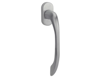 PUBLIC - DK brass window handle on rose by Reguitti - view 2