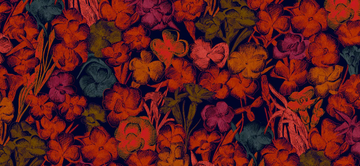 ESTAMPE - Wallpaper with floral pattern by Ressource - view 3