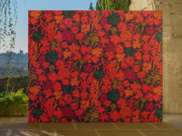 ESTAMPE - Wallpaper with floral pattern by Ressource - view 2