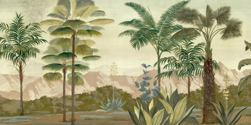 LES PALMIERS DE KALAHO COULEUR - Landscape wallpaper by Ressource - view 3