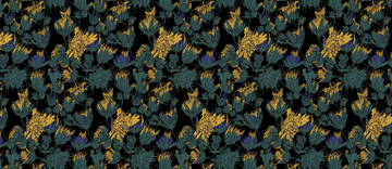 PLISSENLIT - Wallpaper with floral pattern by Ressource - view 3