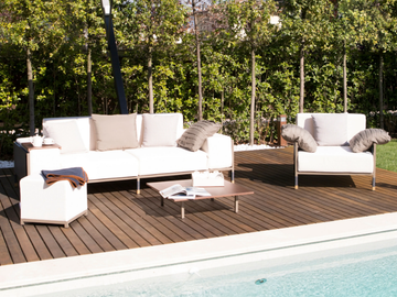 AIRE - Fabric garden sofa by Rever - view 3
