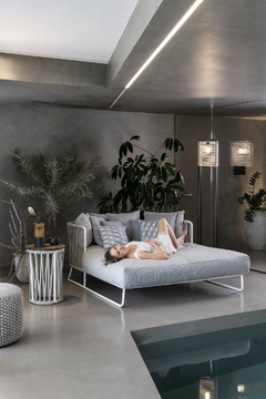 LEVANTE - Round high side table by Rever - view 3