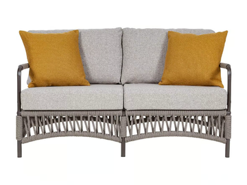 CANNES - 2 seater fabric garden sofa by Rever - view 2