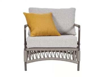 CANNES - Fabric garden armchair with armrests by Rever - view 2
