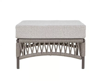 CANNES - Square fabric garden pouf by Rever - view 2