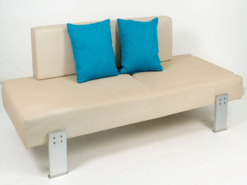BEACH - Recliner leather sun lounger by Rever - view 2