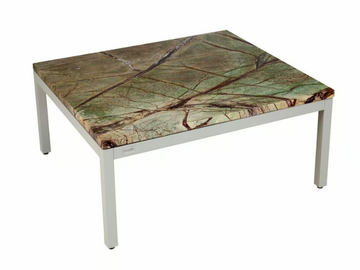 CALIFORNIA - Marble and aluminium high side table by Rever - view 2