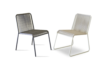 TESSA ROPE - Sled base garden chair by Rever - view 3