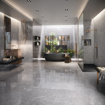 BALTIC GREY - Wall/floor tiles with marble effect by Revigrés - view 3