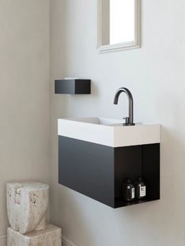 BOX - Rectangular wall-mounted Korakril™ handrinse basin by Rexa - view 3