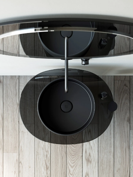 DISCOVOLANTE - Freestanding Corian® washbasin by Rexa - view 3