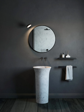 FUNNEL - Freestanding Carrara marble washbasin by Rexa - view 3