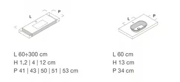 HAMMAM - Wall-mounted Korakril™ washbasin with integrated countertop by Rexa - view 3