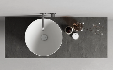 PAN - Countertop round Korakril™ washbasin by Rexa - view 3
