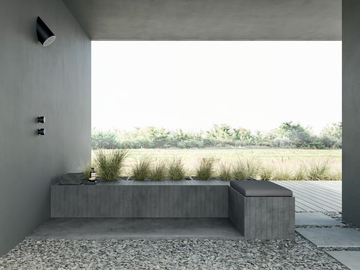 BENCH - Corian® garden bench by Rexa - view 3